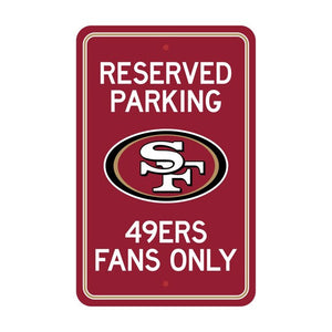 San Francisco 49ers Parking Sign Decor