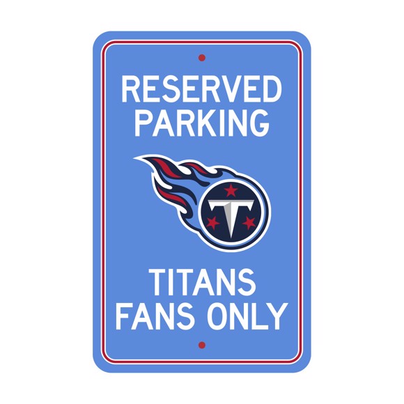 Tennessee Titans Parking Sign Decor