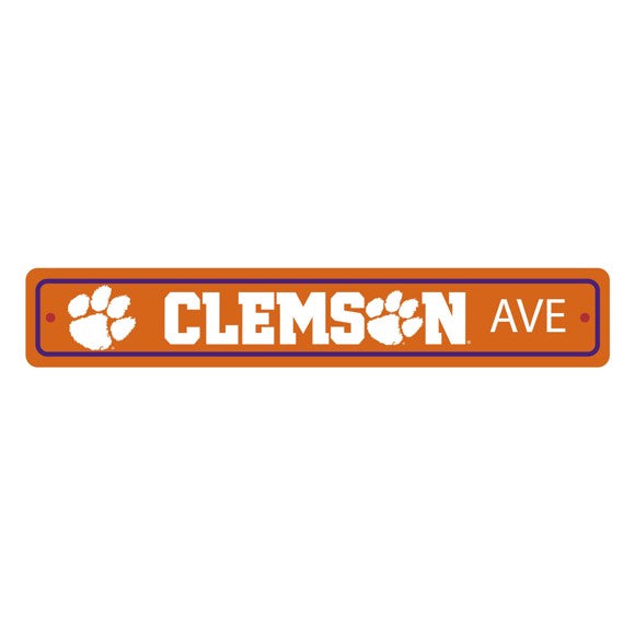 Clemson Tigers Street Sign Decor