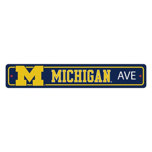 Michigan Wolverines Street Sign Decor