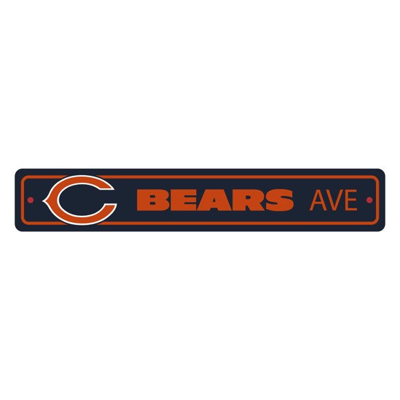 Chicago Bears Street Sign Decor