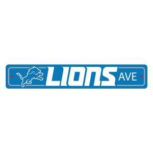 Detroit Lions Street Sign Decor