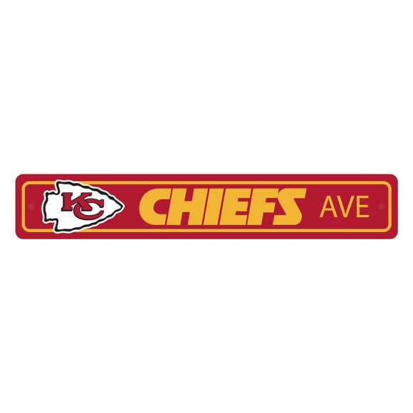Kansas City Chiefs Street Sign Decor