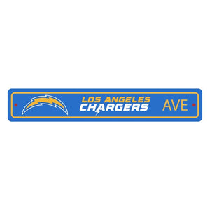 Los Angeles Chargers Street Sign Decor