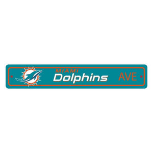 Miami Dolphins Street Sign Decor