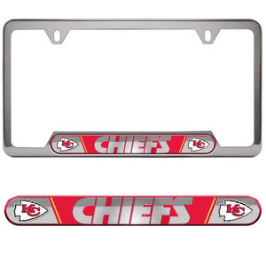 Kansas City Chiefs Embossed License Plate Frame