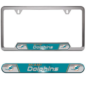 Miami Dolphins Embossed License Plate Frame