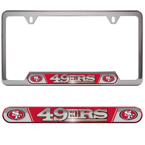 San Francisco 49ers Embossed License Plate Frame