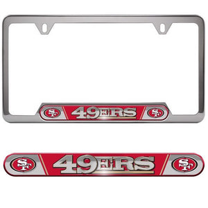 San Francisco 49ers Embossed License Plate Frame