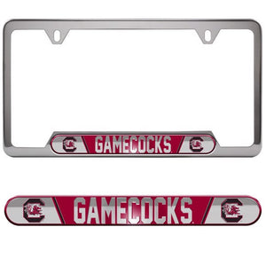 South Carolina Gamecocks Embossed License Plate Frame