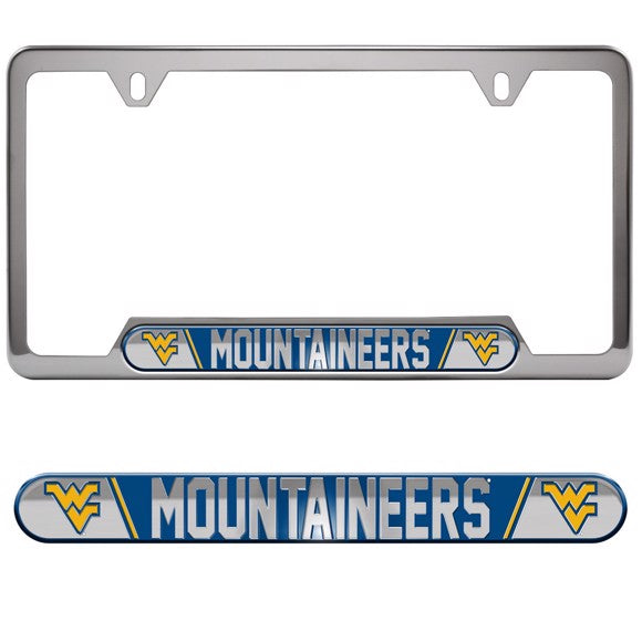 West Virginia Mountaineers Embossed License Plate Frame