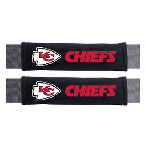 Kansas City Chiefs Embroidered Seat Belt Pads Set of 2