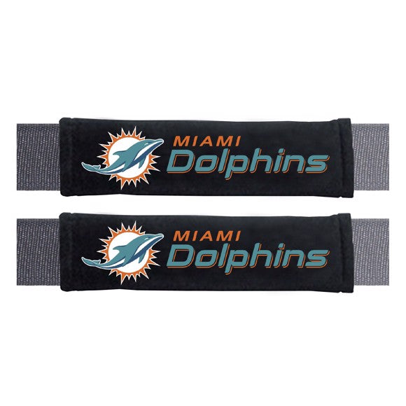 Miami Dolphins Embroidered Seat Belt Pads Set of 2