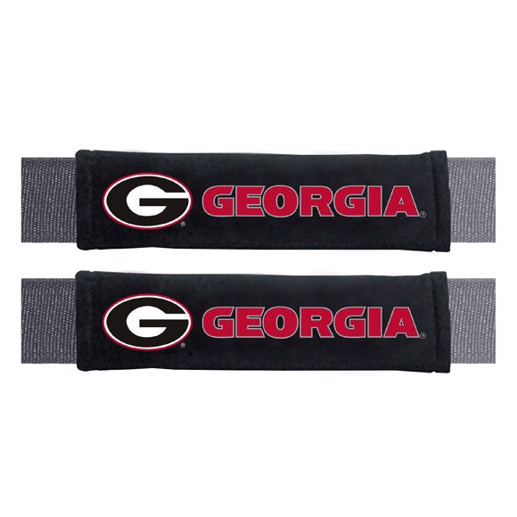 Georgia Bulldogs Embroidered Seat Belt Pads Set of 2