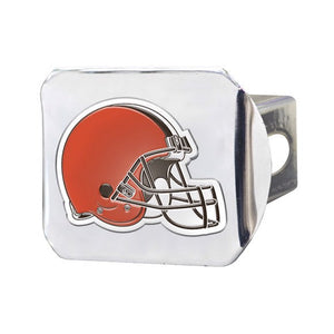 Cleveland Browns Hitch Cover - Chrome