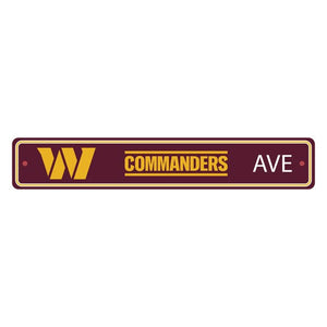 Washington Commanders Street Sign Decor