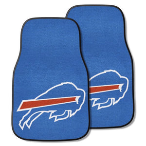 Buffalo Bills Carpet Car Mat 2 Piece Set - Front