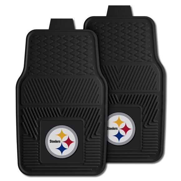 Pittsburgh Steelers 2 Piece Utility Car Mats - Front