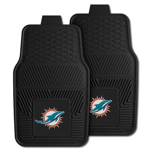 Miami Dolphins 2 Piece Utility Car Mats - Front