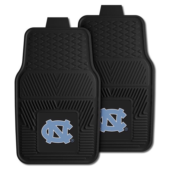 North Carolina Tar Heels 2 Piece Utility Car Mats - Front
