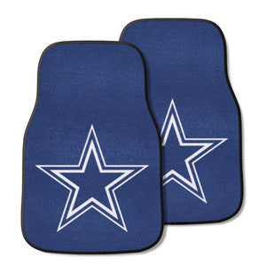 Dallas Cowboys Carpet Car Mat 2 Piece Set - Front