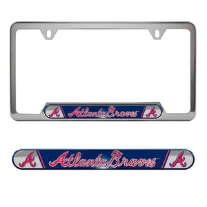 Atlanta Braves Embossed License Plate Frame