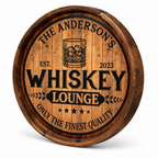 Personalized Whiskey Lounge Barrel Sign