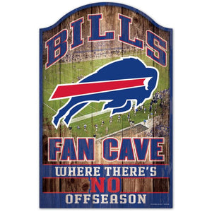 Buffalo Bills Fan Cave Wood Sign 11