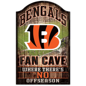 Cincinnati Bengals Fan Cave Wood Sign 11