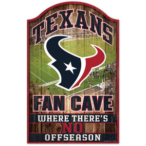 Houston Texans Fan Cave Wood Sign 11