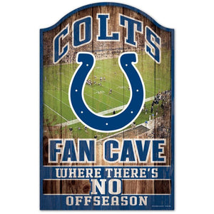 Indianapolis Colts Fan Cave Wood Sign 11