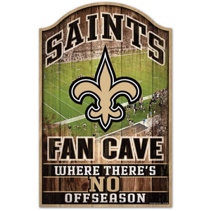 New Orleans Saints Fan Cave Wood Sign 11