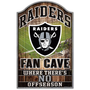 Las Vegas Raiders Fan Cave Wood Sign 11