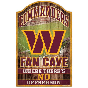 Washington Commanders Fan Cave Wood Sign 11