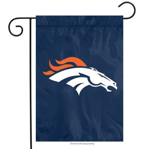Denver Broncos Embroidered Banner Garden Flag