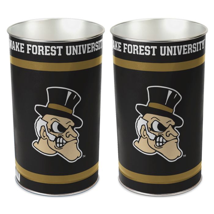 WAKE FOREST : WASTEBASKET - TAPERED 15"H