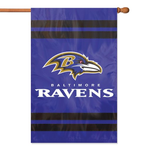 Baltimore Ravens Embroidered Banner House Flag