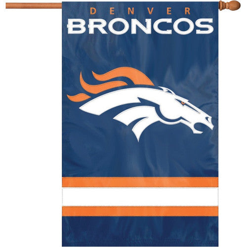 Denver Broncos Embroidered Banner House Flag