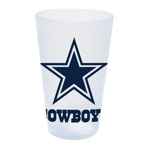 Dallas Cowboys Silicone Pint Glass 16oz
