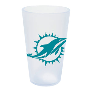 Miami Dolphins Silicone Pint Glass 16oz