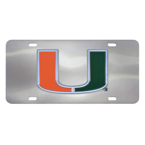 Miami Hurricanes Diecast License Plate