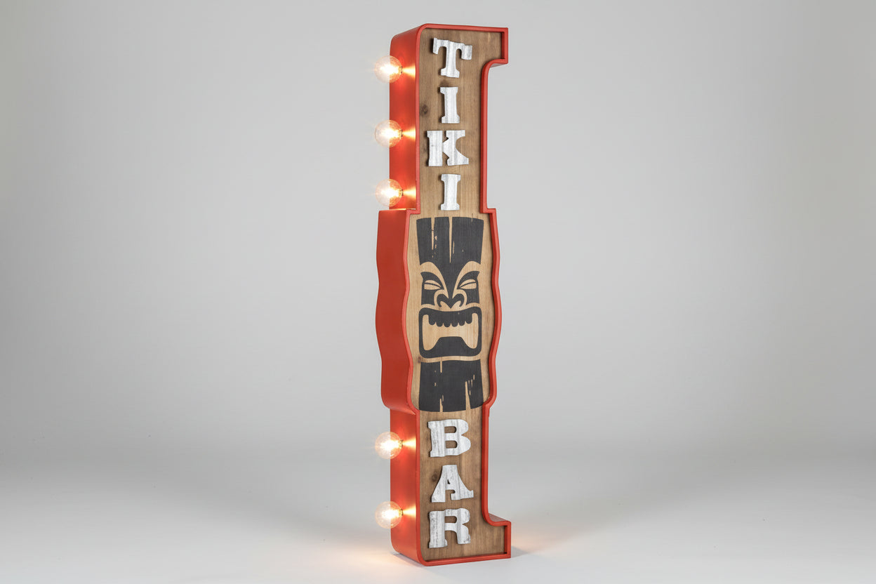 Tiki Bar Vintage Two Sided LED Sign