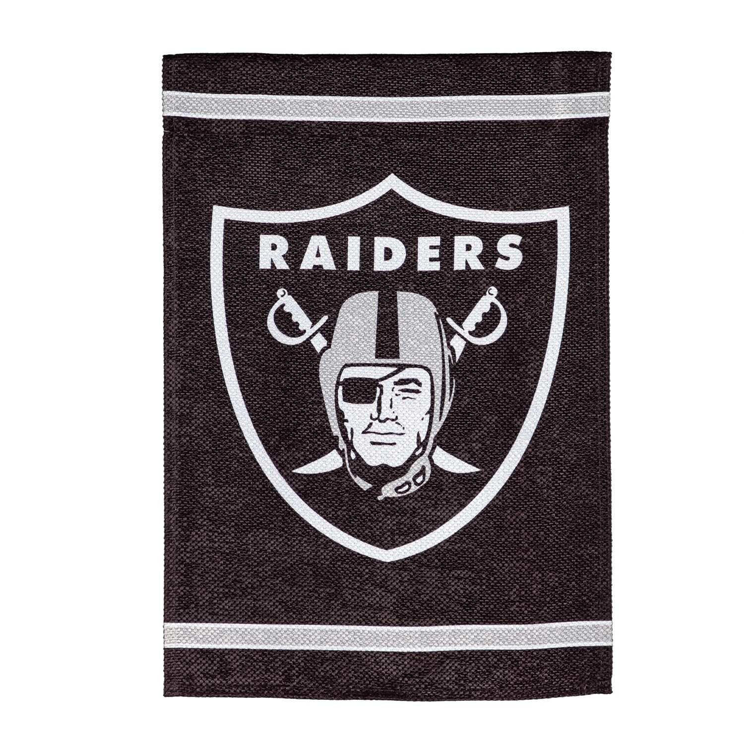 Las Vegas Raiders Double Sided Embossed Suede Garden Flag