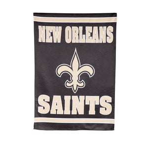 New Orleans Saints Double Sided Embossed Suede House Flag