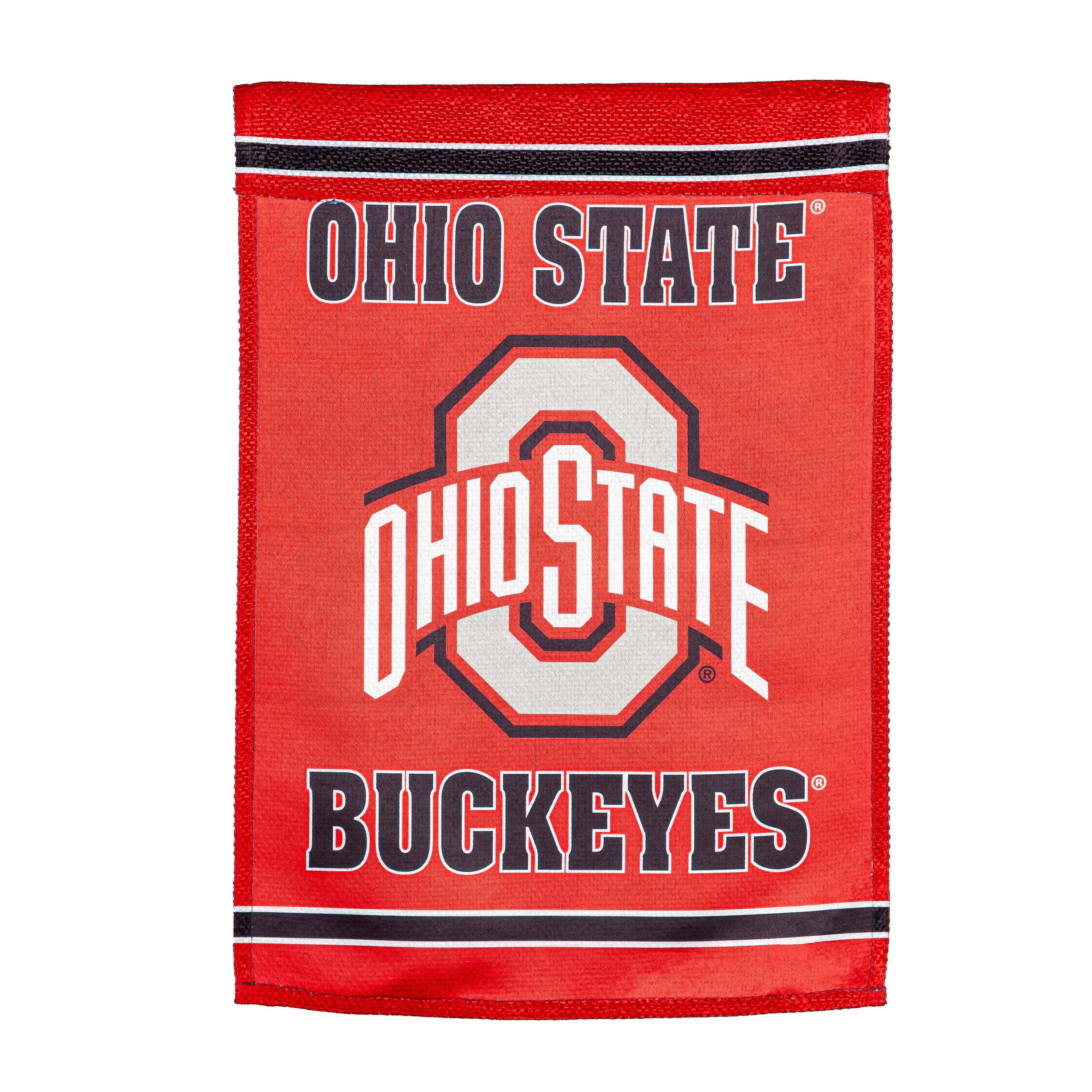 Ohio State Buckeyes Double Sided Embossed Suede House Flag