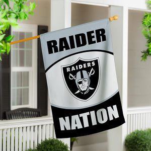 Las Vegas Raiders Suede House Flag