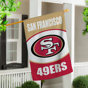 San Francisco 49ers Suede House Flag