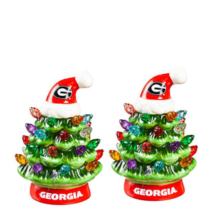 Georgia Bulldogs LED Ceramic Christmas Tree - 4