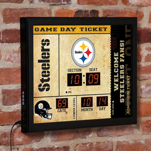 Pittsburgh Steelers Scoreboard Wall Clock
