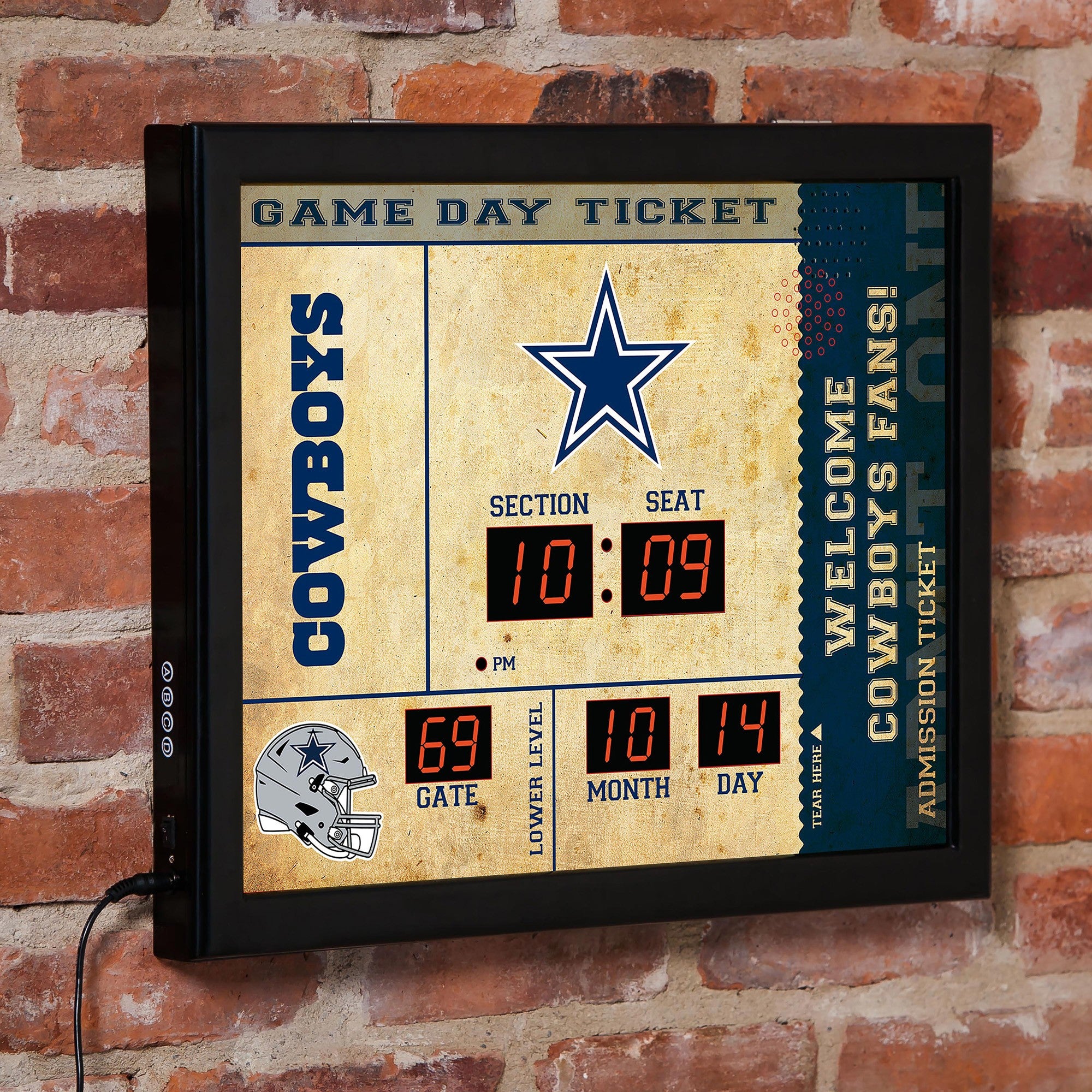 Dallas Cowboys Scoreboard Wall Clock – ManCave Store